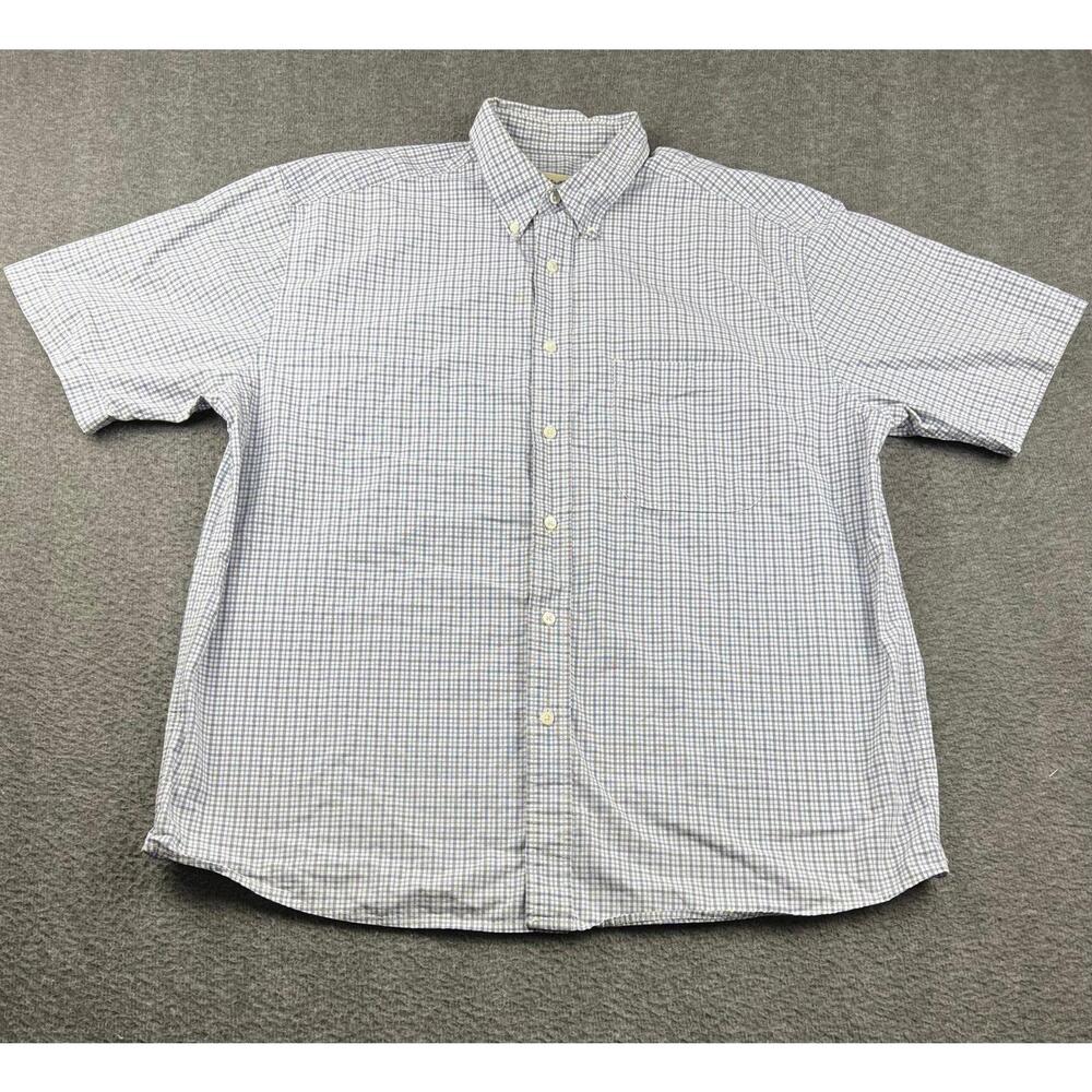 Eddie Bauer Men's Large Short Sleeve Button‎ Down Shirt Size Large